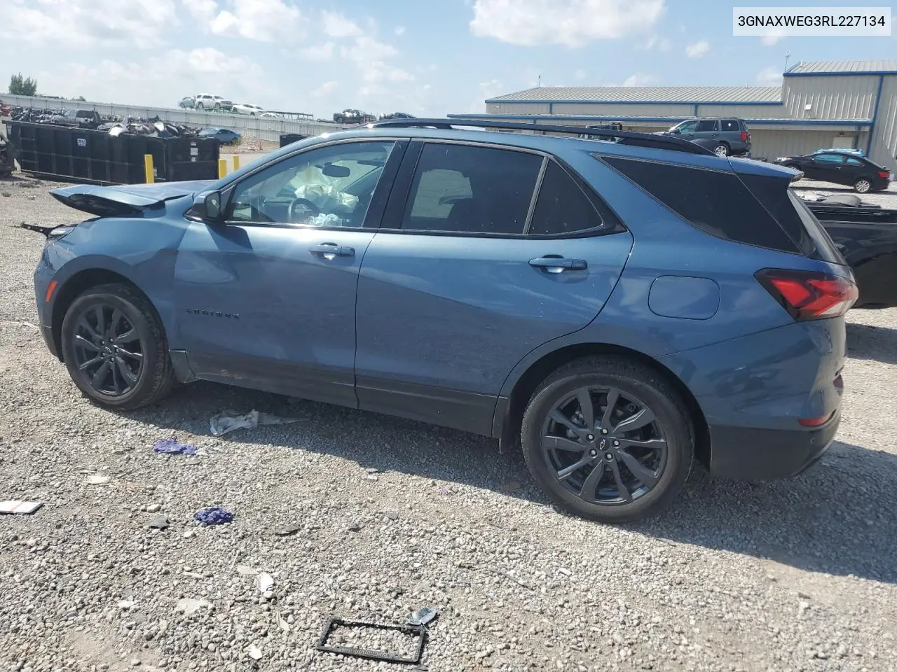 2024 Chevrolet Equinox Rs VIN: 3GNAXWEG3RL227134 Lot: 63004415