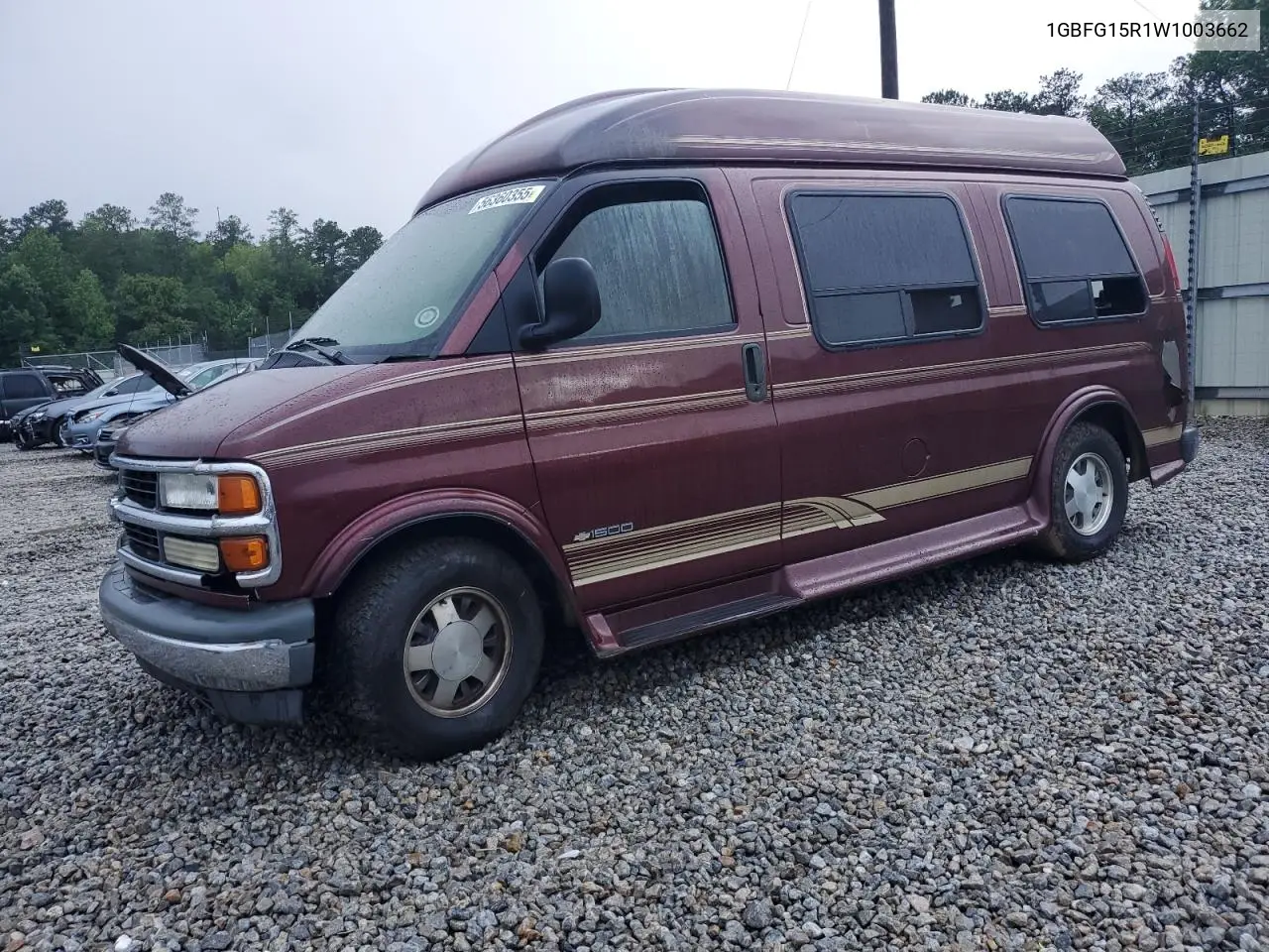 1998 Chevrolet Express G1500 VIN: 1GBFG15R1W1003662 Lot: 56360355