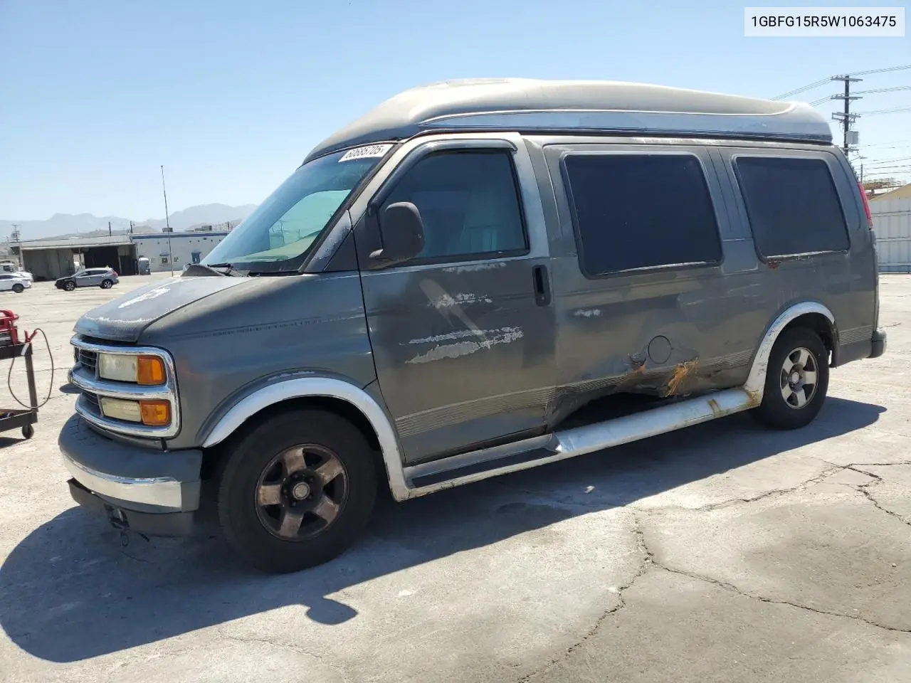 1998 Chevrolet Express G1500 VIN: 1GBFG15R5W1063475 Lot: 60685705