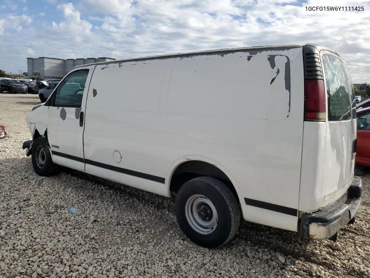 2000 Chevrolet Express G1500 VIN: 1GCFG15W6Y1111425 Lot: 42754445