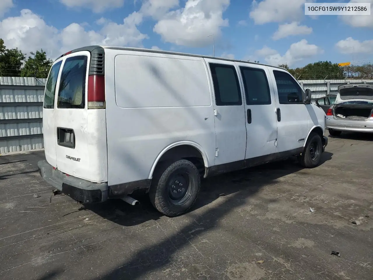 2000 Chevrolet Express G1500 VIN: 1GCFG15W9Y1212586 Lot: 51750725