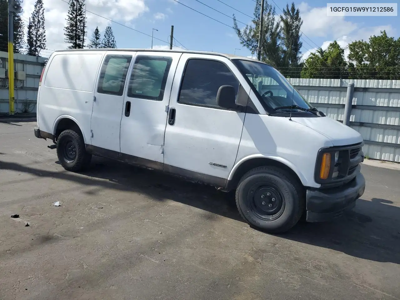 2000 Chevrolet Express G1500 VIN: 1GCFG15W9Y1212586 Lot: 51750725