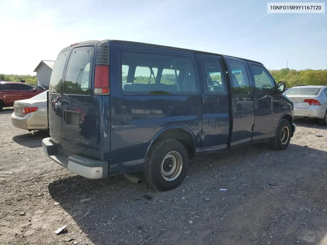 2000 Chevrolet Express G1500 VIN: 1GNFG15R9Y1167120 Lot: 55166005