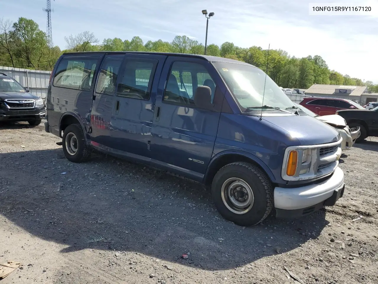 2000 Chevrolet Express G1500 VIN: 1GNFG15R9Y1167120 Lot: 55166005