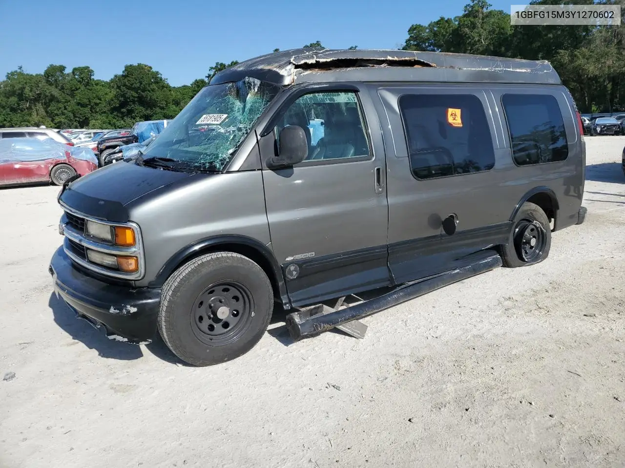 2000 Chevrolet Express G1500 VIN: 1GBFG15M3Y1270602 Lot: 55181905