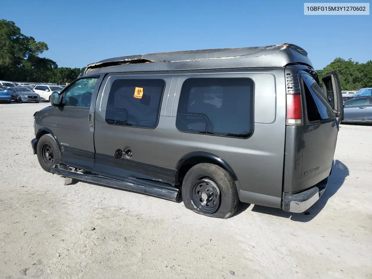 2000 Chevrolet Express G1500 VIN: 1GBFG15M3Y1270602 Lot: 55181905
