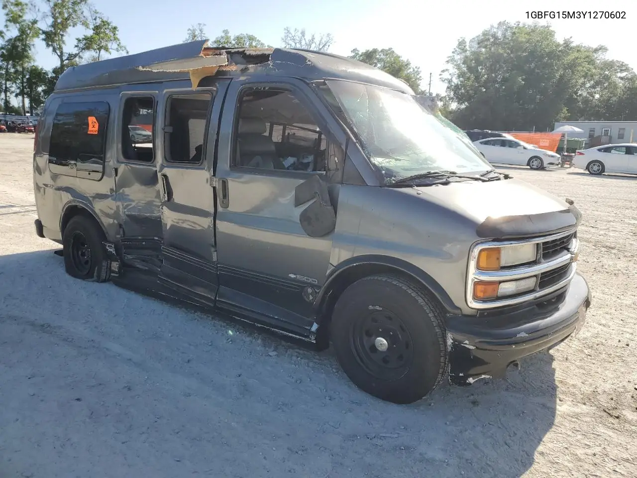 2000 Chevrolet Express G1500 VIN: 1GBFG15M3Y1270602 Lot: 55181905