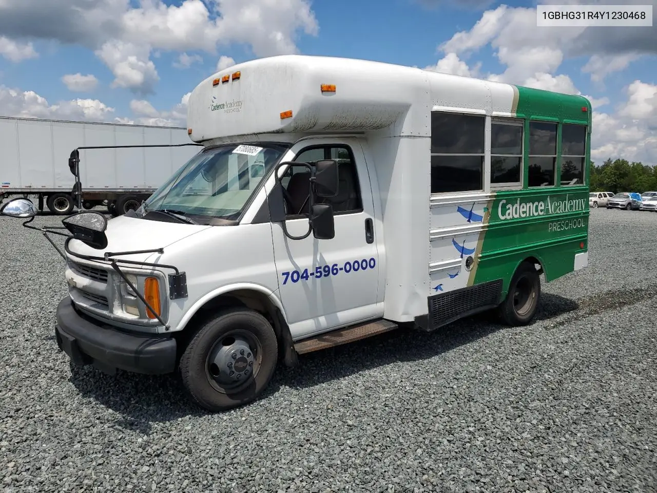 2000 Chevrolet Express G3500 VIN: 1GBHG31R4Y1230468 Lot: 57080685
