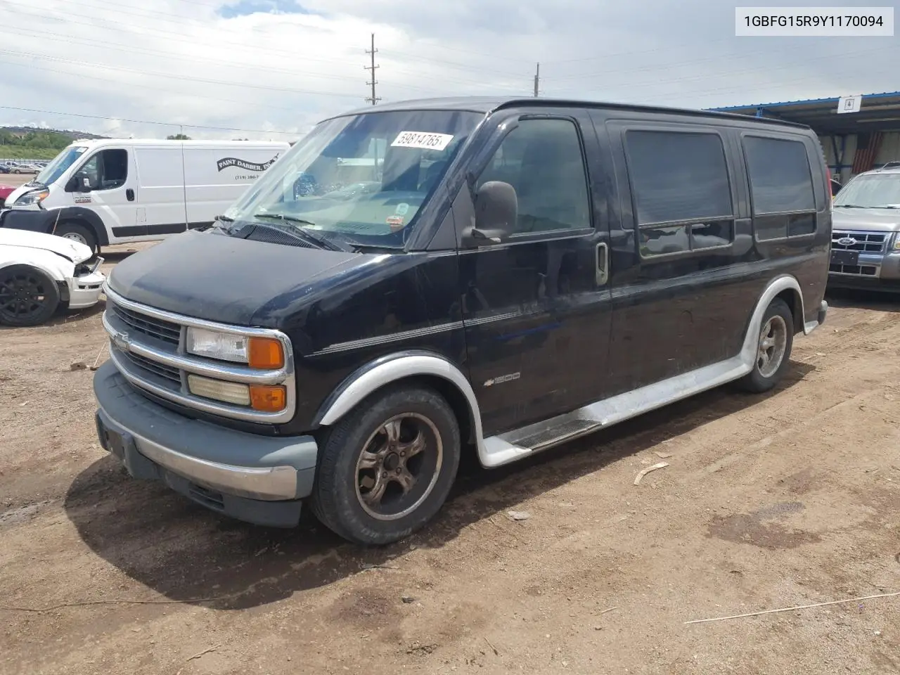 2000 Chevrolet Express G1500 VIN: 1GBFG15R9Y1170094 Lot: 59814765