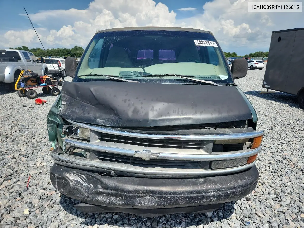 2000 Chevrolet Express G3500 VIN: 1GAHG39R4Y1126815 Lot: 59855515