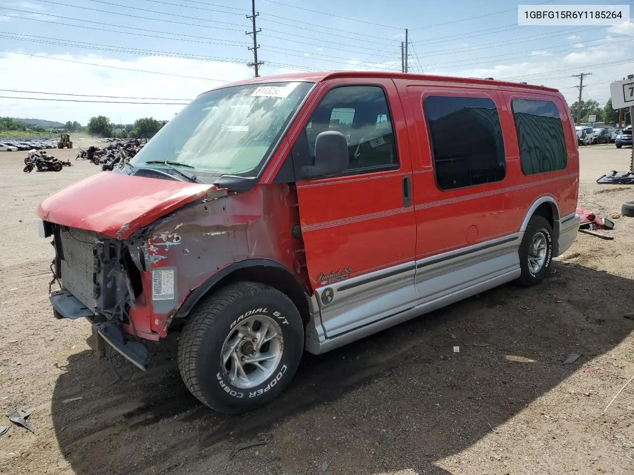 2000 Chevrolet Express G1500 VIN: 1GBFG15R6Y1185264 Lot: 61132965