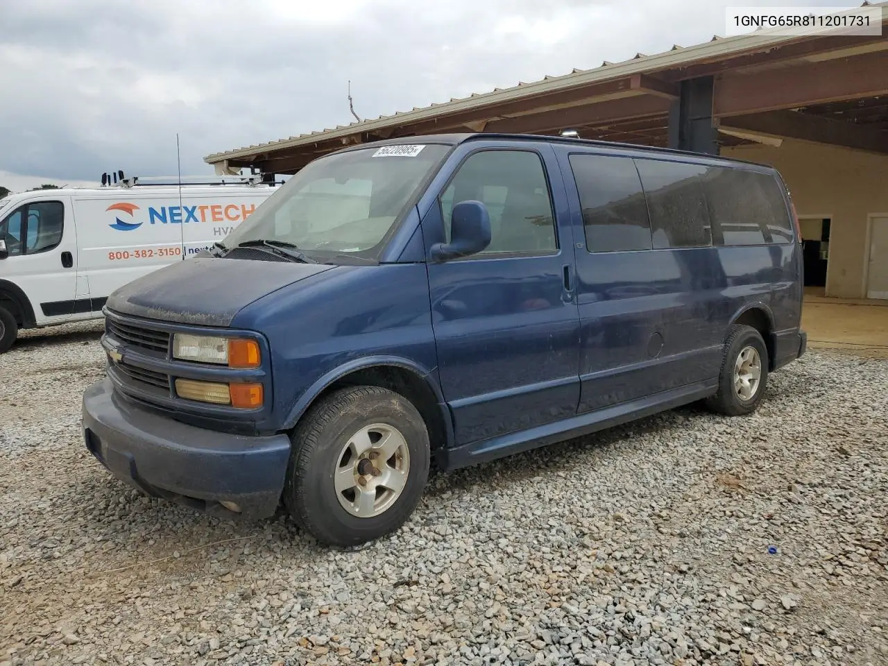 2001 Chevrolet Express G1500 VIN: 1GNFG65R811201731 Lot: 56220985