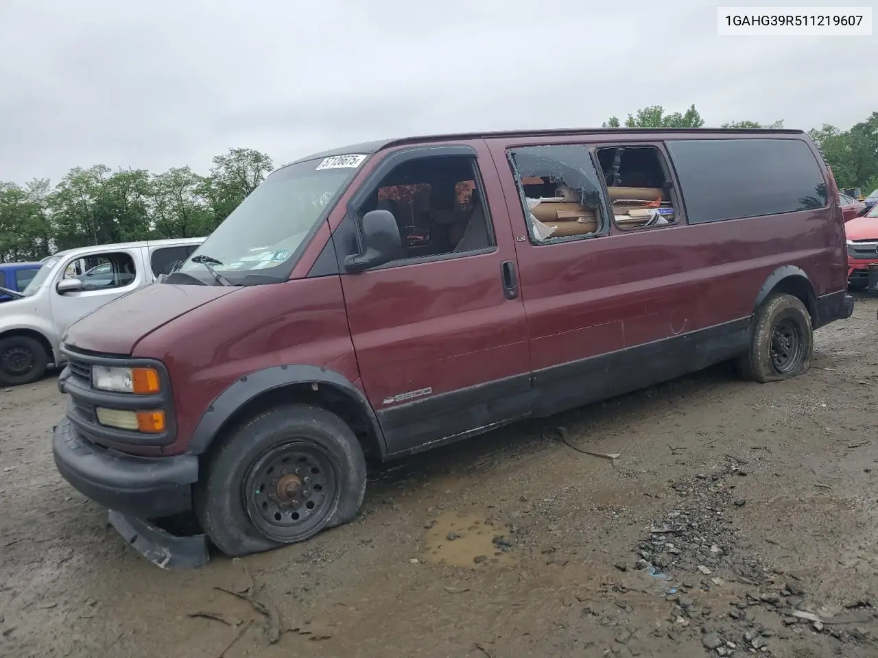 2001 Chevrolet Express G3500 VIN: 1GAHG39R511219607 Lot: 57126675