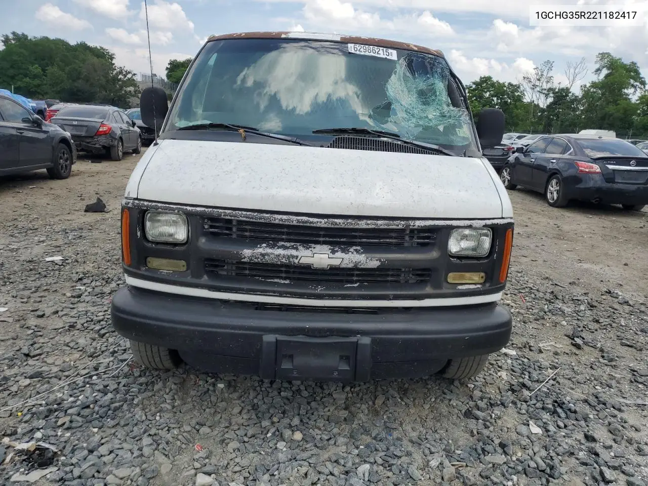 2002 Chevrolet Express G3500 VIN: 1GCHG35R221182417 Lot: 62986215