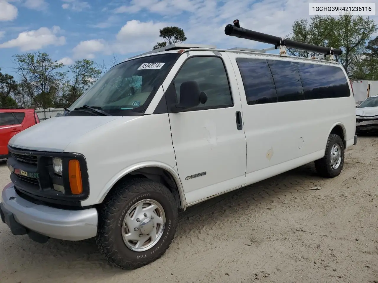 2002 Chevrolet Express G3500 VIN: 1GCHG39R421236116 Lot: 63223115