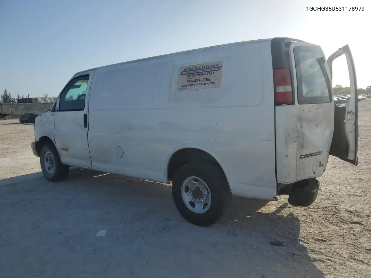 2003 Chevrolet Express G3500 VIN: 1GCHG35U531178979 Lot: 51840665
