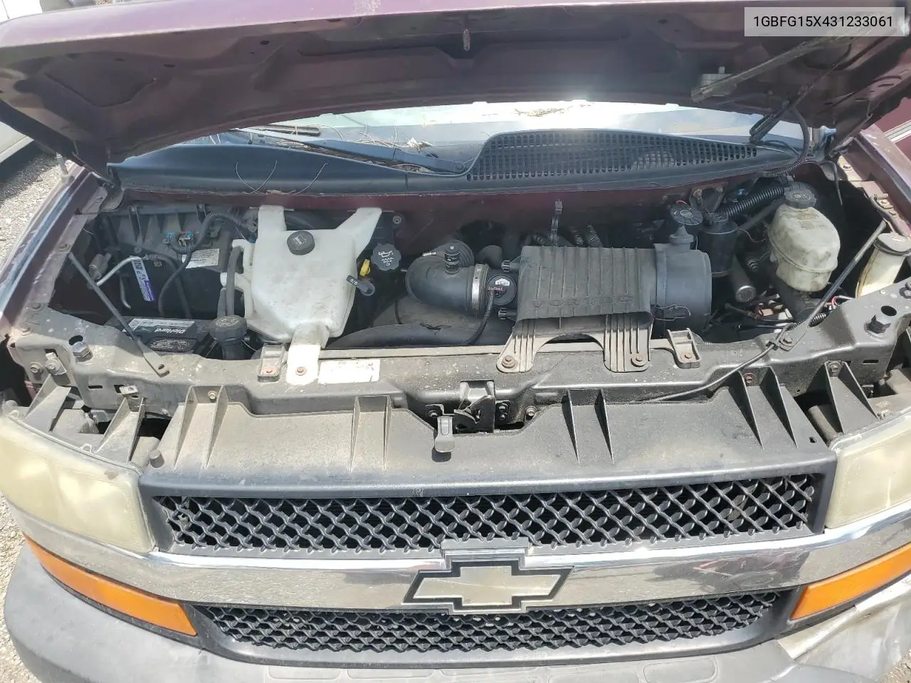 2003 Chevrolet Express G1500 VIN: 1GBFG15X431233061 Lot: 62646375