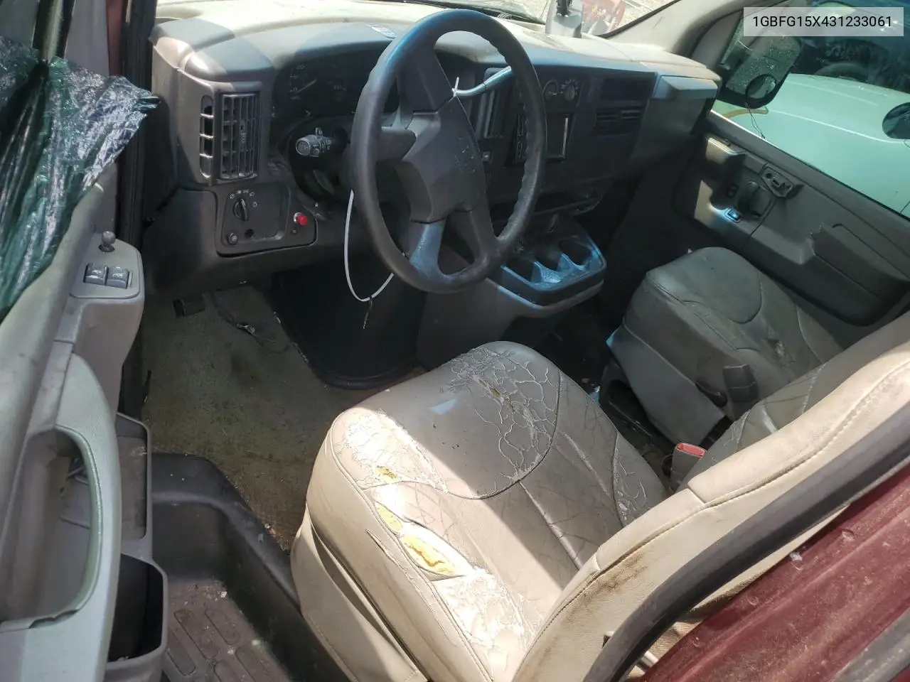 2003 Chevrolet Express G1500 VIN: 1GBFG15X431233061 Lot: 62646375