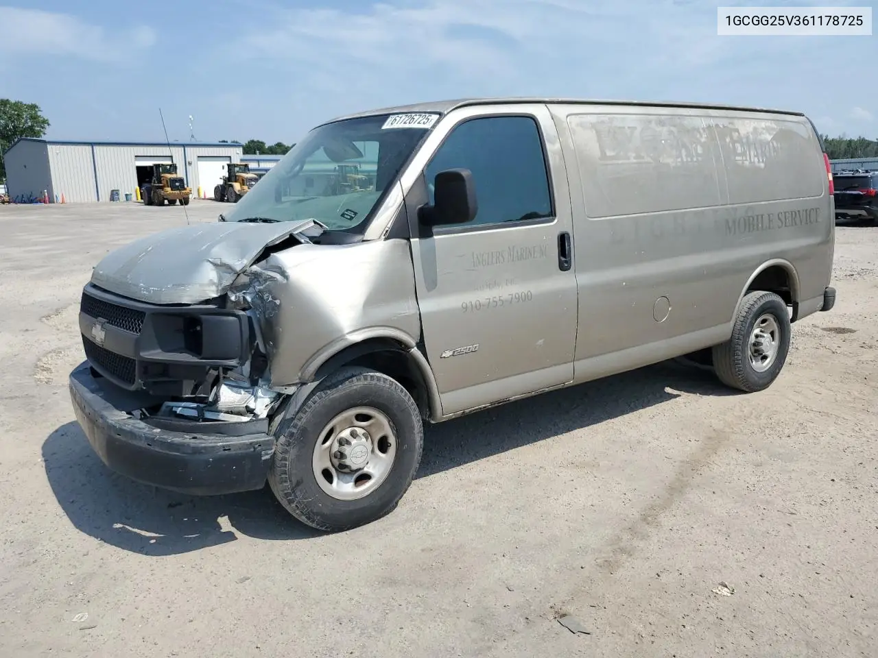 2006 Chevrolet Express G2500 VIN: 1GCGG25V361178725 Lot: 61726725