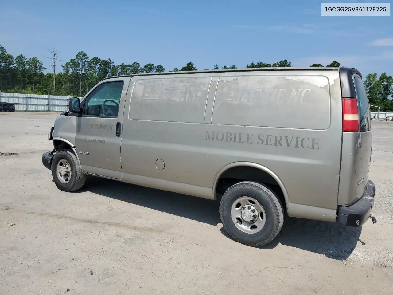 2006 Chevrolet Express G2500 VIN: 1GCGG25V361178725 Lot: 61726725