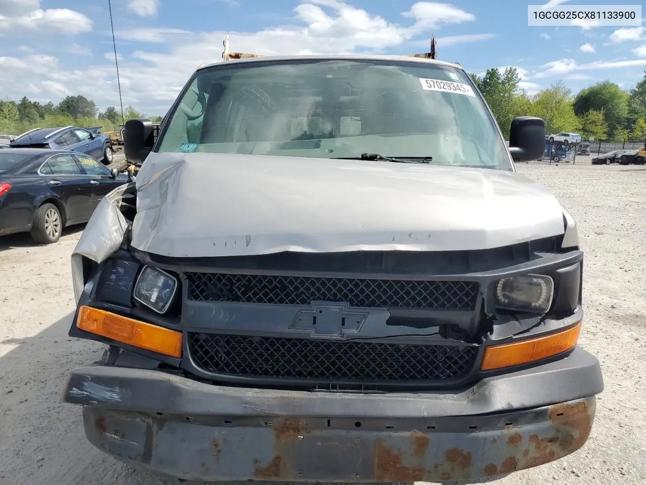 2008 Chevrolet Express G2500 VIN: 1GCGG25CX81133900 Lot: 57029345
