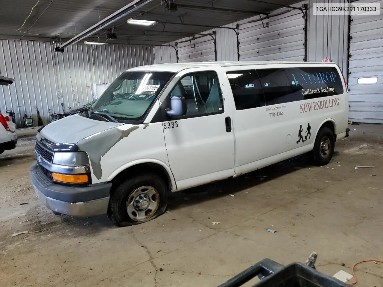 2009 Chevrolet Express G3500 VIN: 1GAHG39K291170333 Lot: 56839105