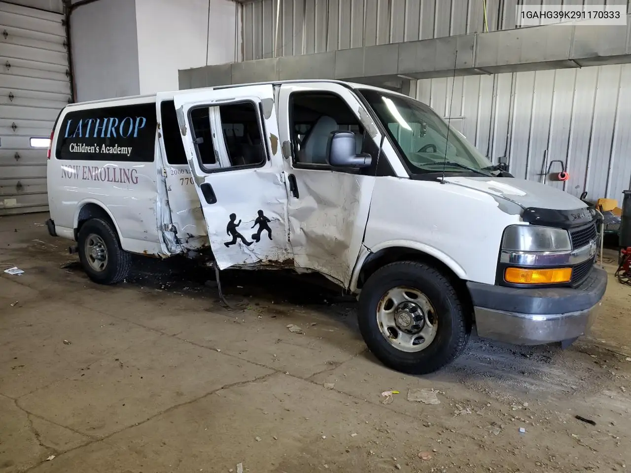 2009 Chevrolet Express G3500 VIN: 1GAHG39K291170333 Lot: 56839105