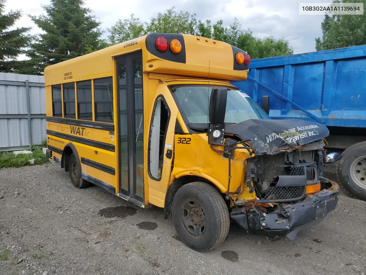 2010 Chevrolet Express G3500 VIN: 1GB3G2AA1A1139694 Lot: 61621955