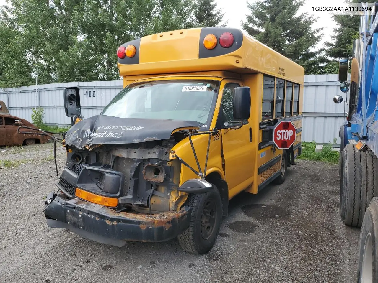 2010 Chevrolet Express G3500 VIN: 1GB3G2AA1A1139694 Lot: 61621955