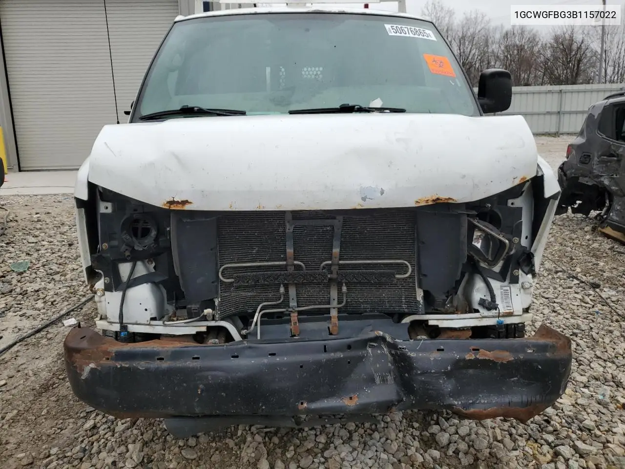 2011 Chevrolet Express G2500 VIN: 1GCWGFBG3B1157022 Lot: 50676865