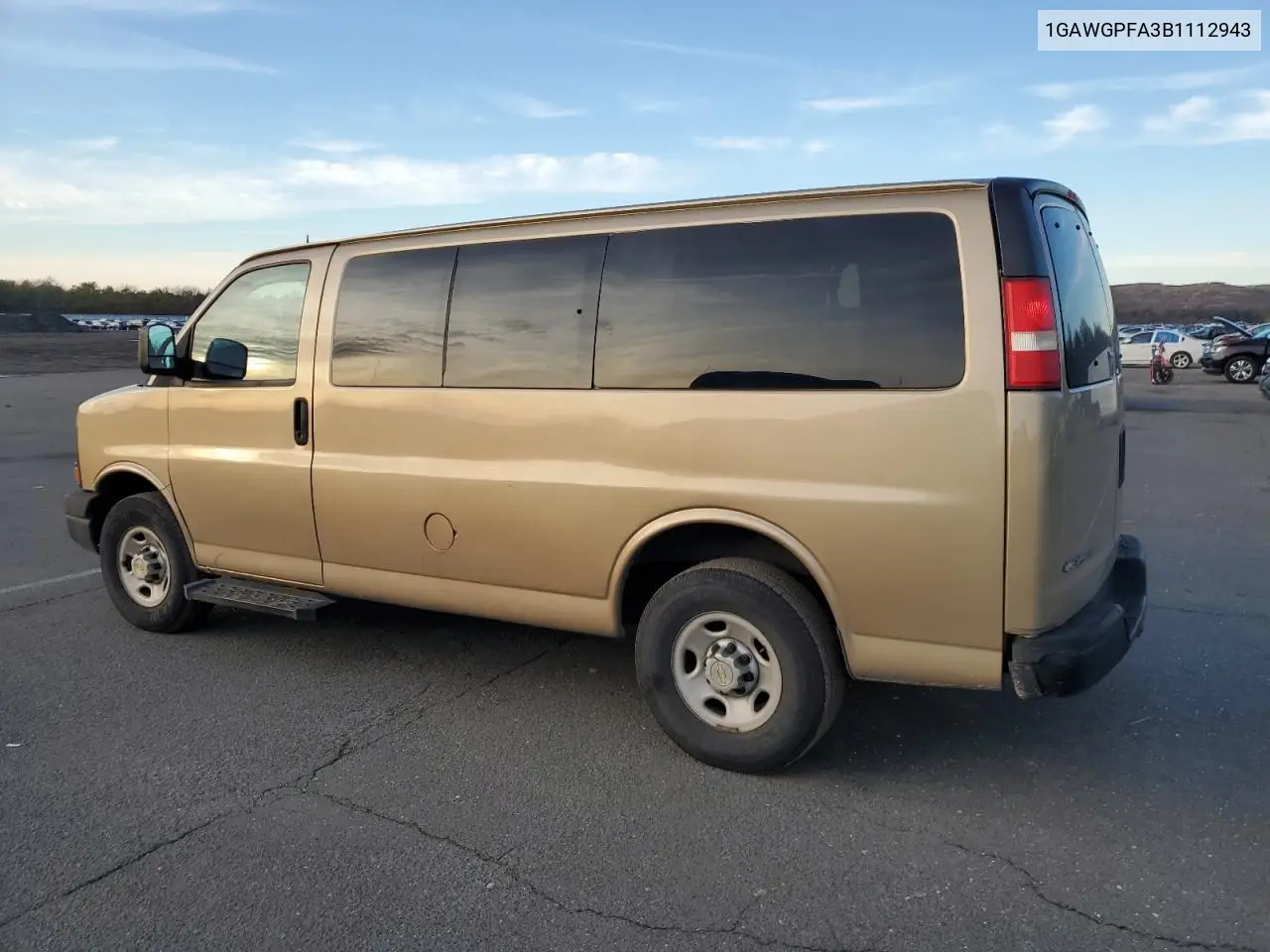 2011 Chevrolet Express G2500 Ls VIN: 1GAWGPFA3B1112943 Lot: 81934974