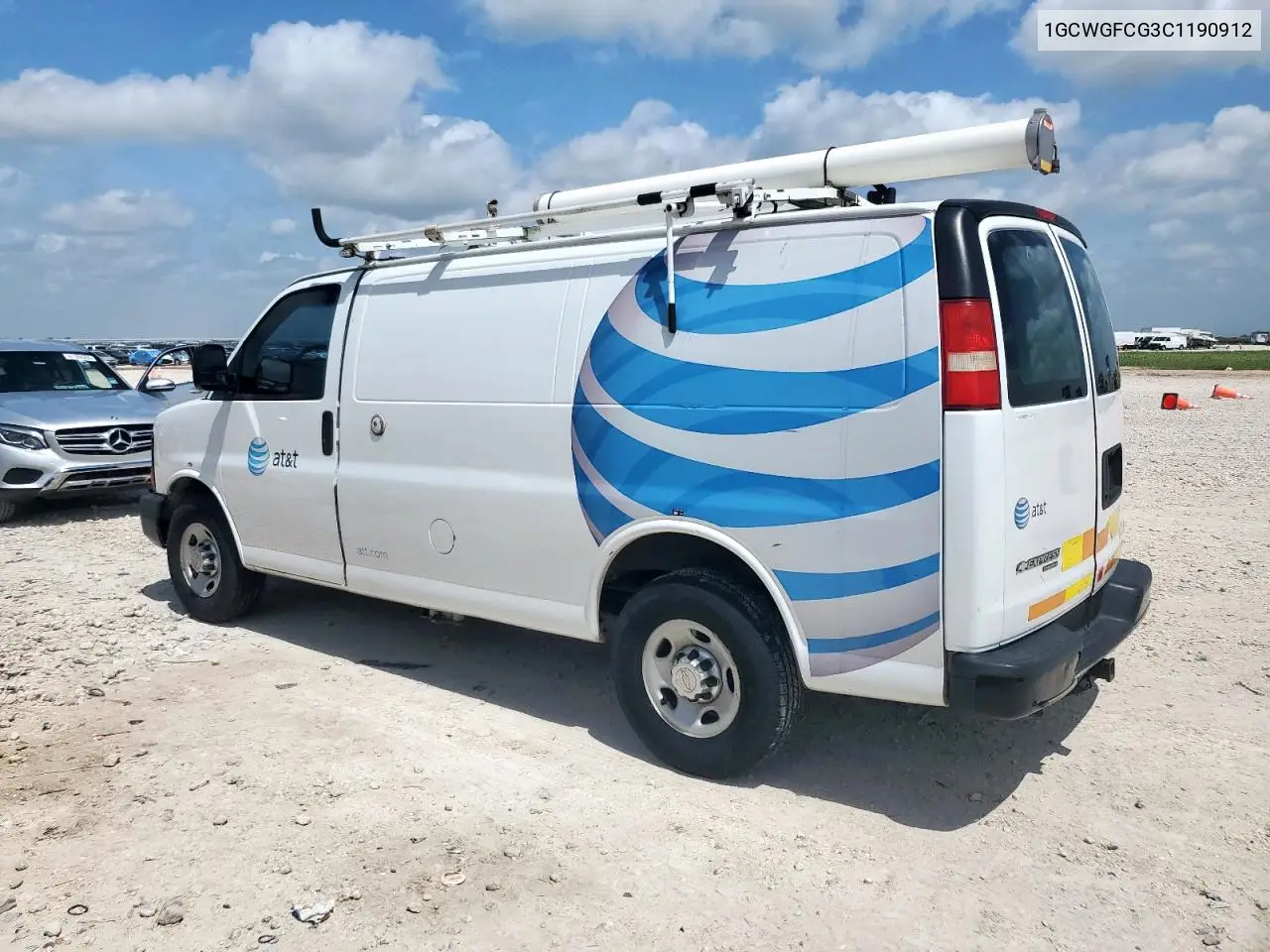 2012 Chevrolet Express G2500 VIN: 1GCWGFCG3C1190912 Lot: 61041785