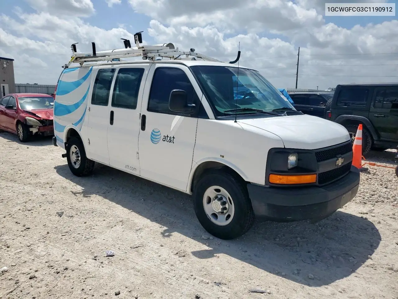 2012 Chevrolet Express G2500 VIN: 1GCWGFCG3C1190912 Lot: 61041785