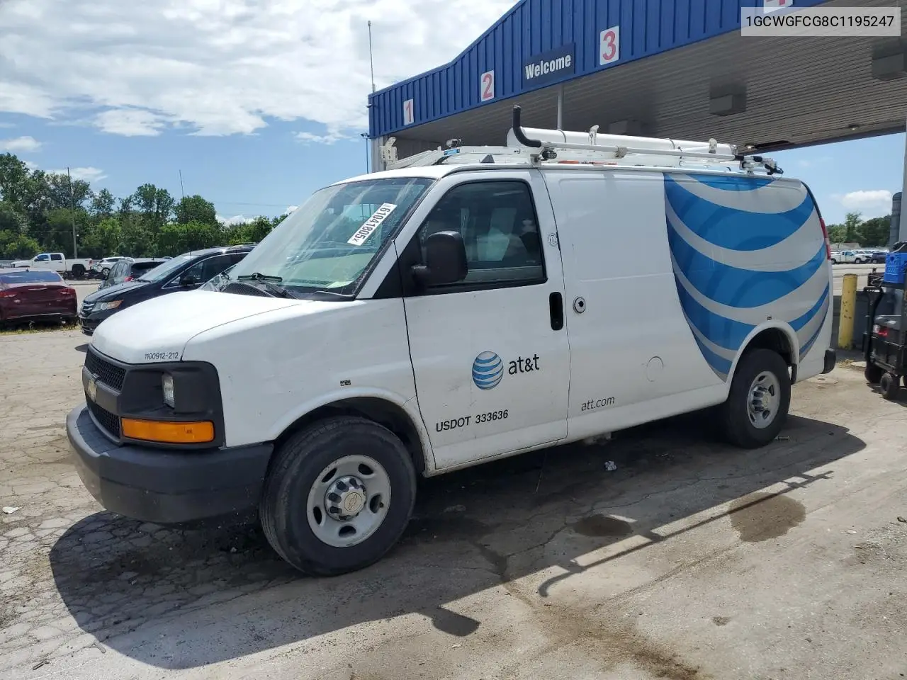 2012 Chevrolet Express G2500 VIN: 1GCWGFCG8C1195247 Lot: 61041805