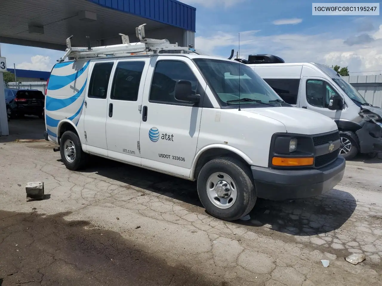 2012 Chevrolet Express G2500 VIN: 1GCWGFCG8C1195247 Lot: 61041805