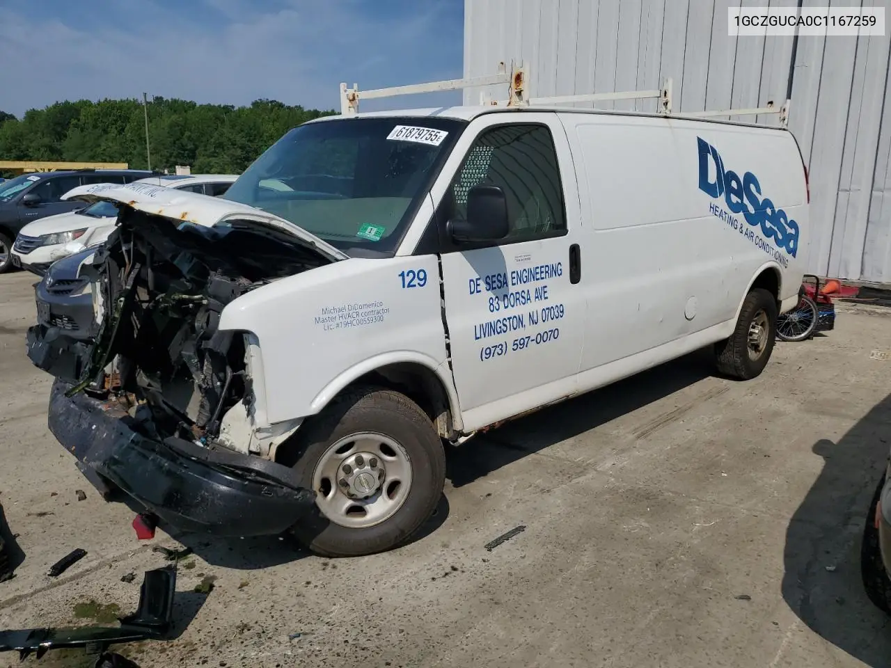 2012 Chevrolet Express G3500 VIN: 1GCZGUCA0C1167259 Lot: 61879755