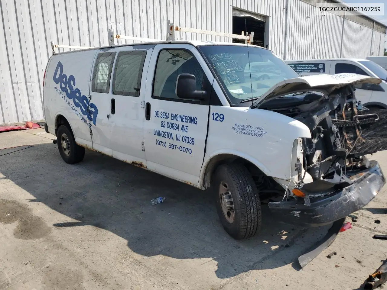 2012 Chevrolet Express G3500 VIN: 1GCZGUCA0C1167259 Lot: 61879755