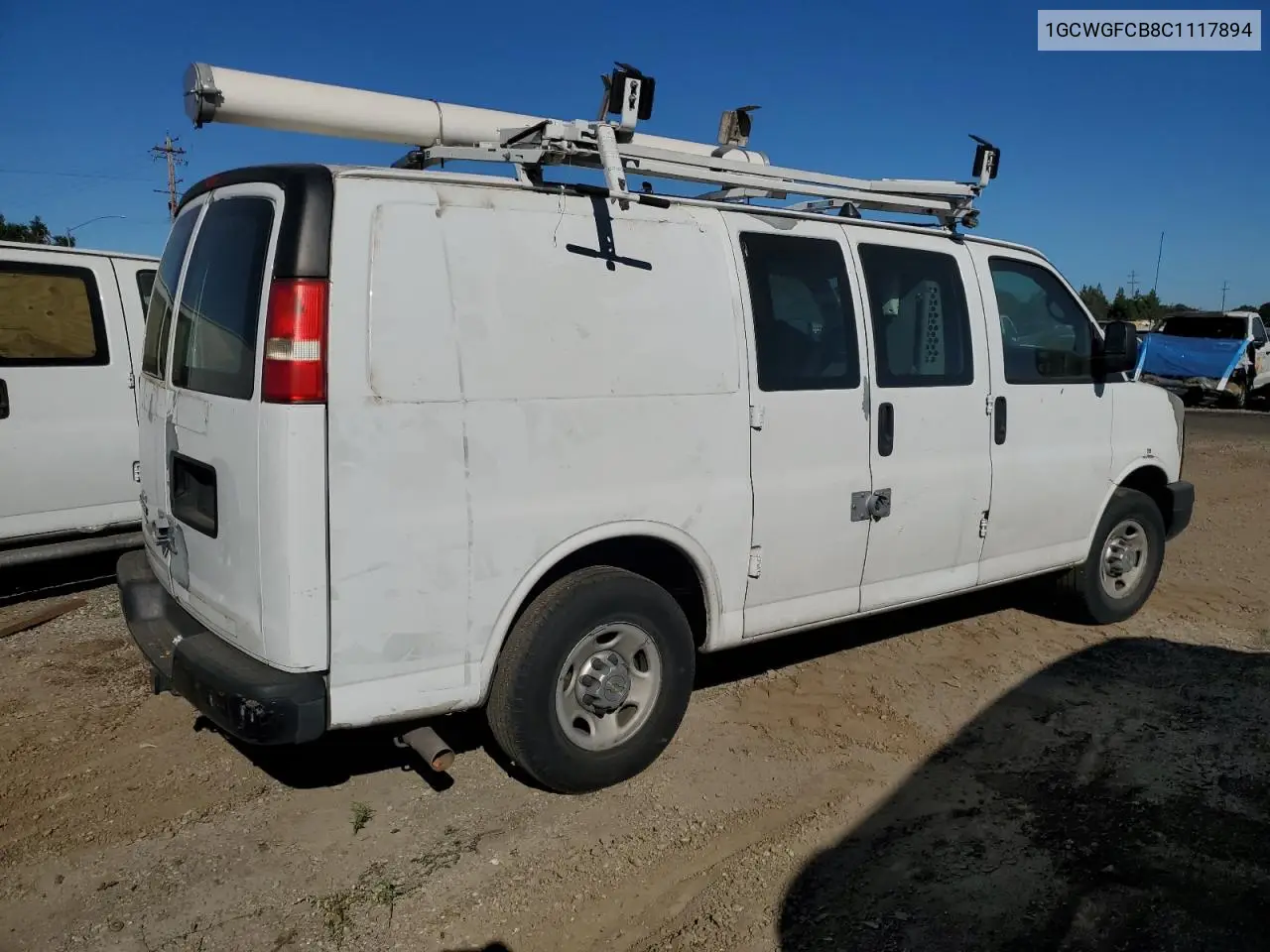 2012 Chevrolet Express G2500 VIN: 1GCWGFCB8C1117894 Lot: 63987254