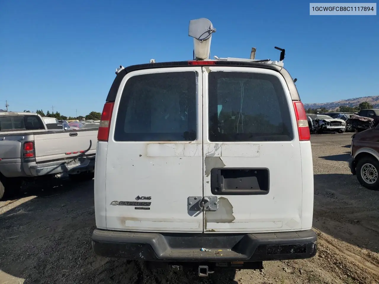 2012 Chevrolet Express G2500 VIN: 1GCWGFCB8C1117894 Lot: 63987254