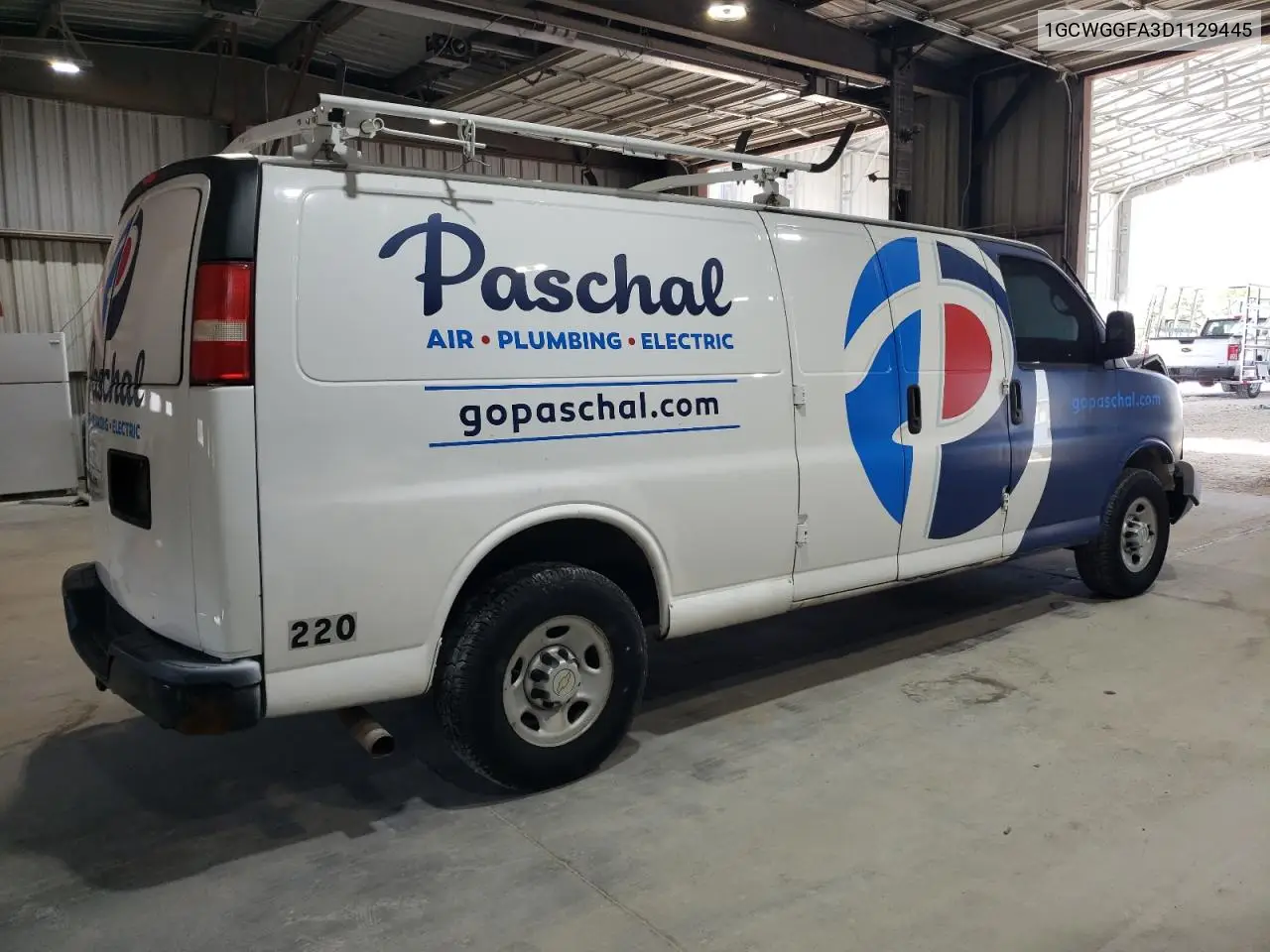 2013 Chevrolet Express G2500 VIN: 1GCWGGFA3D1129445 Lot: 52686355