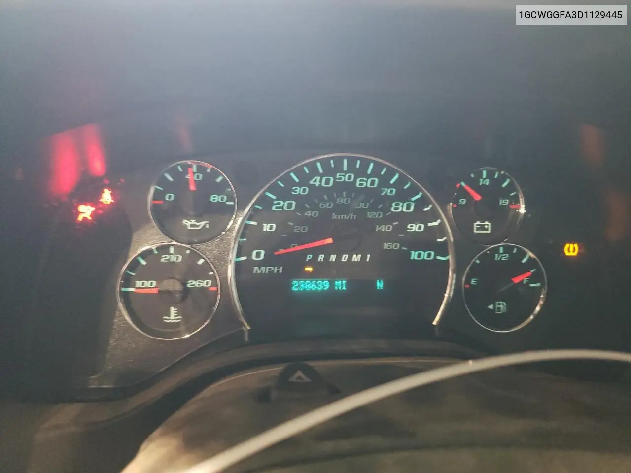2013 Chevrolet Express G2500 VIN: 1GCWGGFA3D1129445 Lot: 52686355
