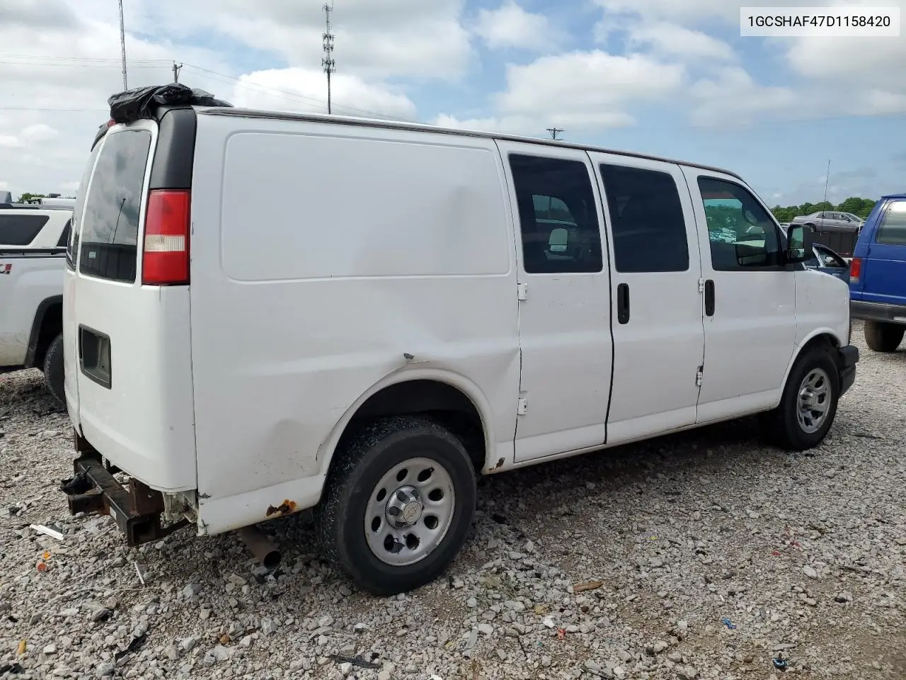 2013 Chevrolet Express G1500 VIN: 1GCSHAF47D1158420 Lot: 56862835