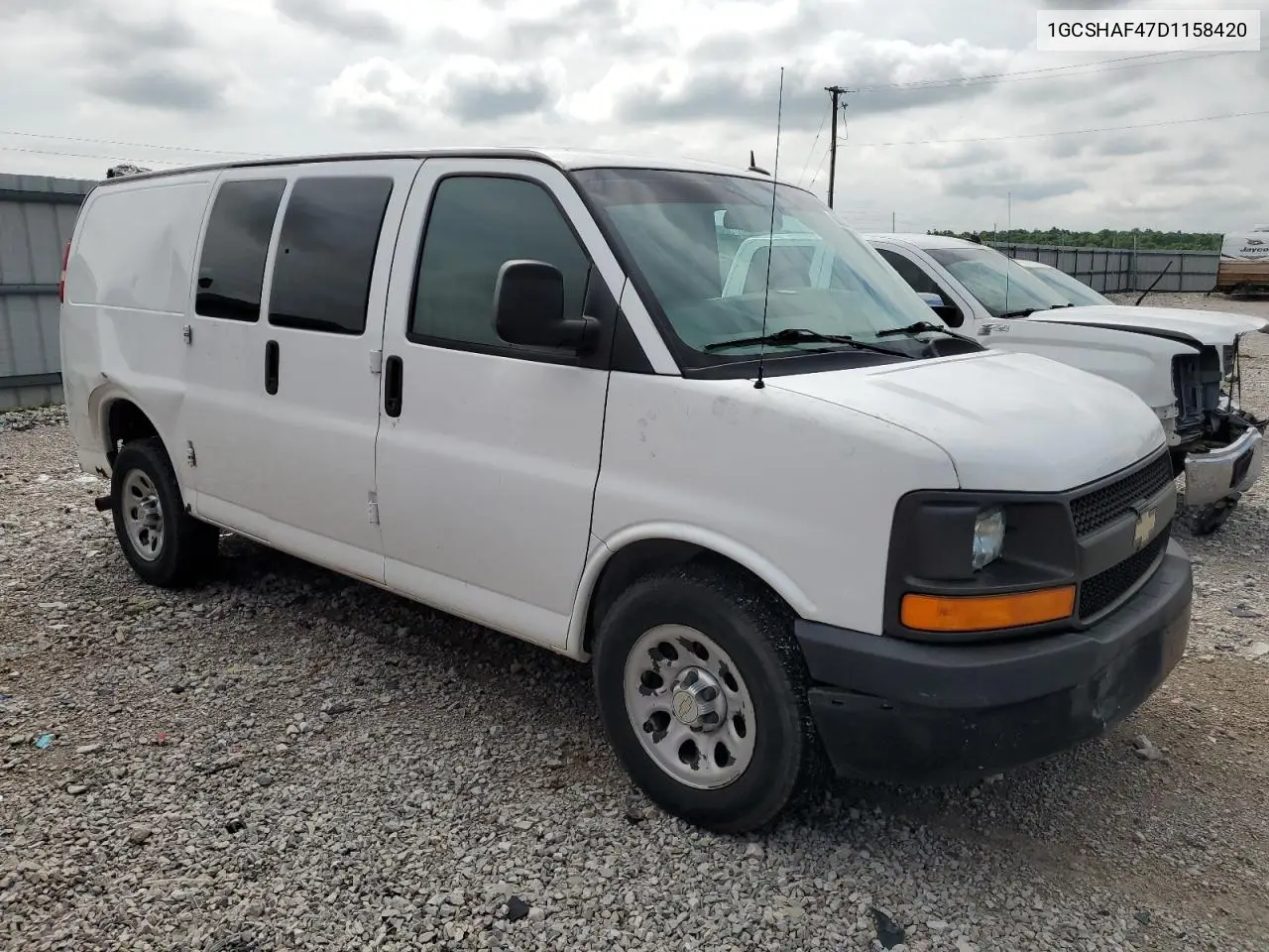 2013 Chevrolet Express G1500 VIN: 1GCSHAF47D1158420 Lot: 56862835