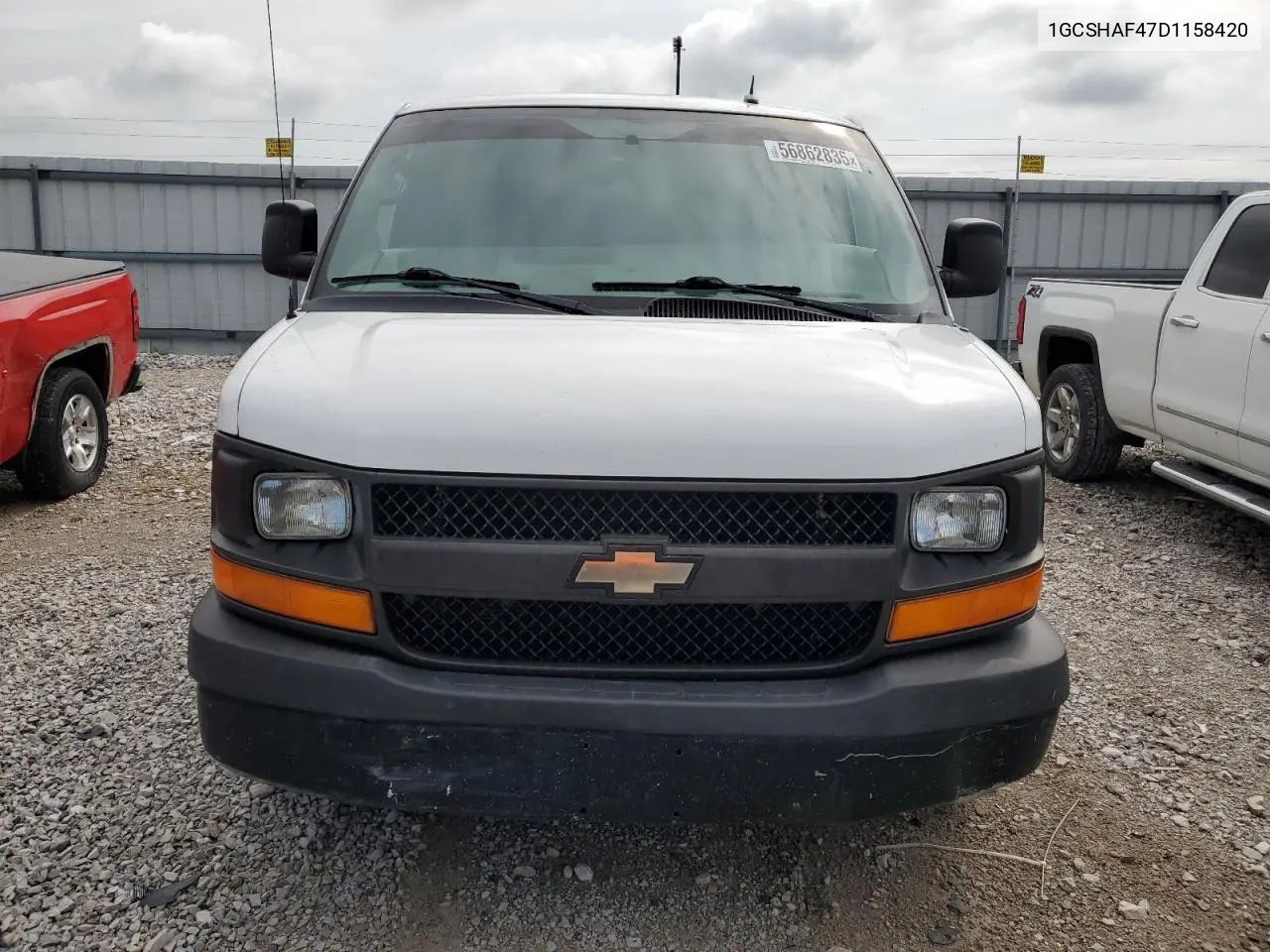 2013 Chevrolet Express G1500 VIN: 1GCSHAF47D1158420 Lot: 56862835