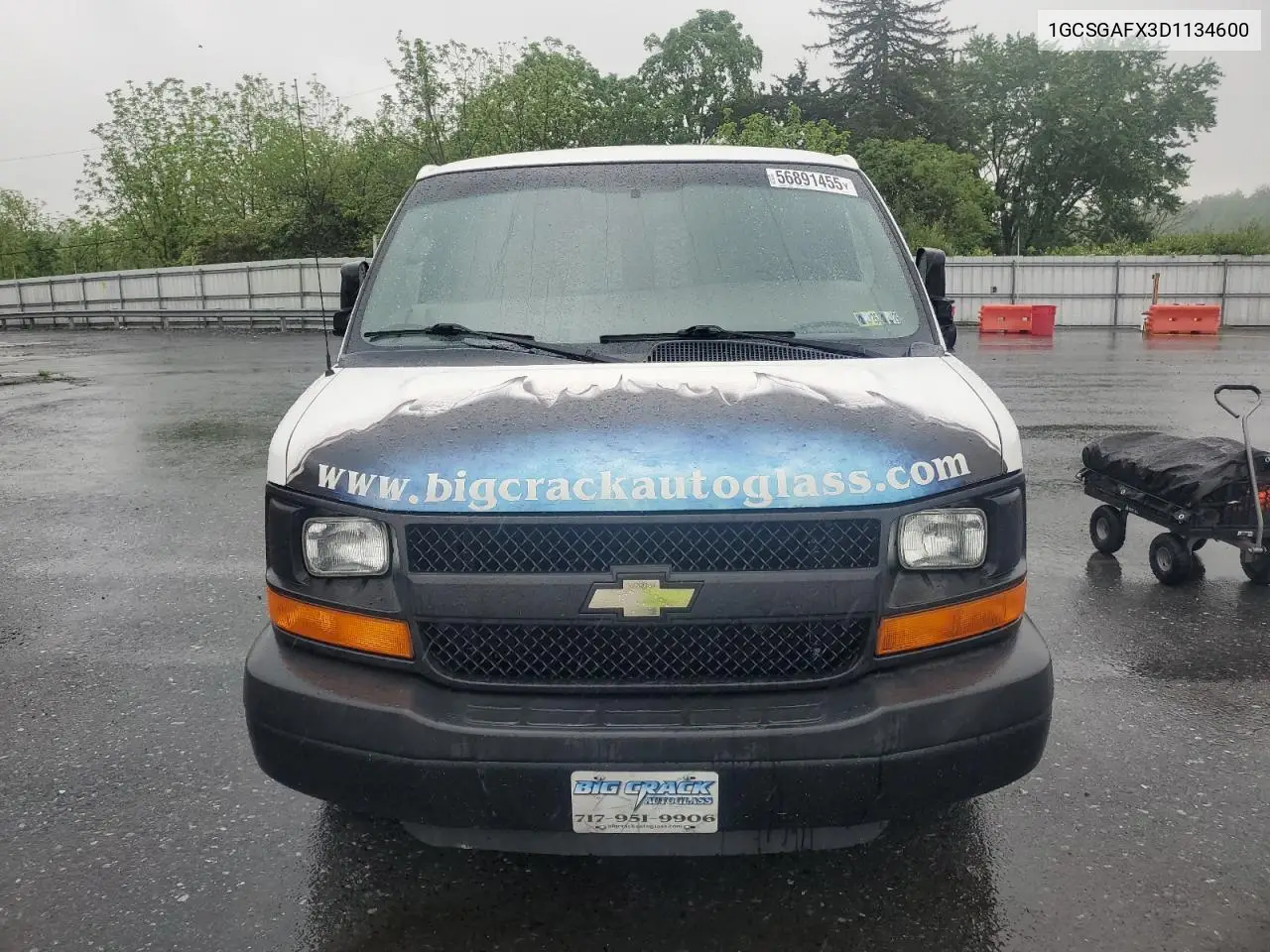 2013 Chevrolet Express G1500 VIN: 1GCSGAFX3D1134600 Lot: 56891455