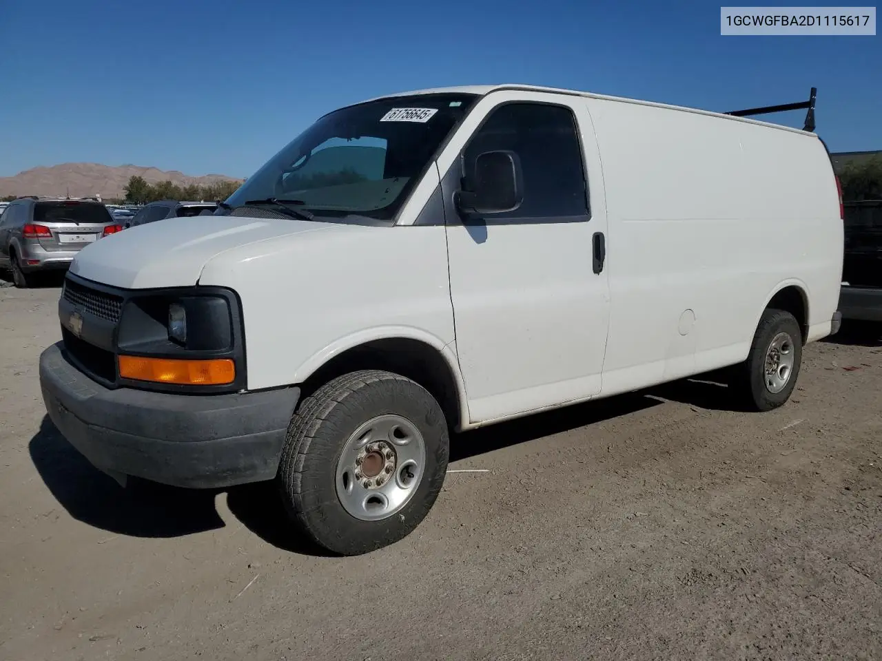 2013 Chevrolet Express G2500 VIN: 1GCWGFBA2D1115617 Lot: 61756645