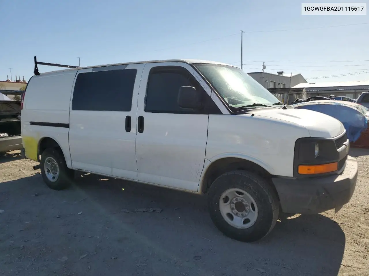 2013 Chevrolet Express G2500 VIN: 1GCWGFBA2D1115617 Lot: 61756645