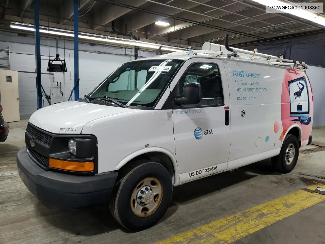 2013 Chevrolet Express G2500 VIN: 1GCWGFCA0D1903360 Lot: 62721465