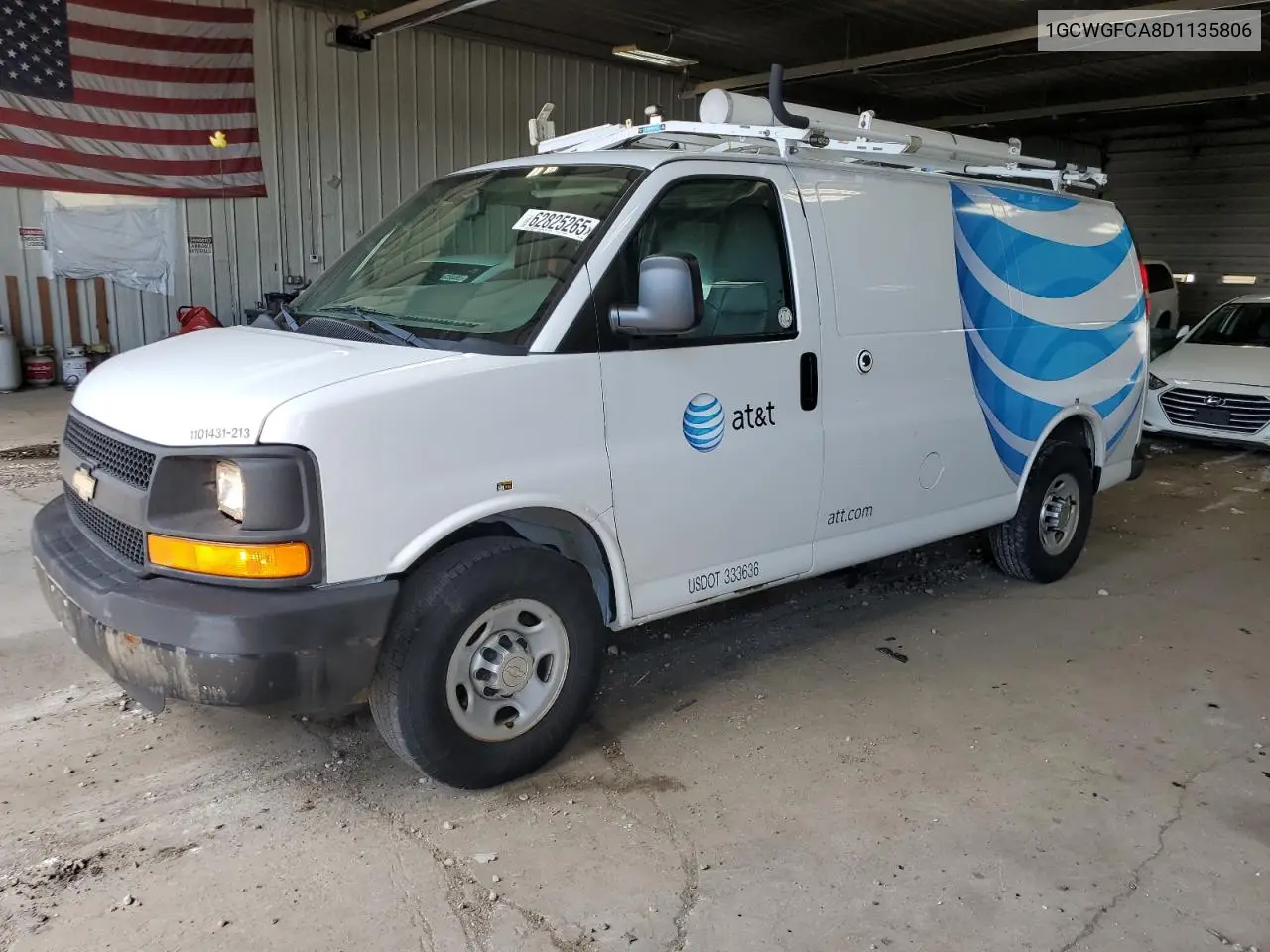 2013 Chevrolet Express G2500 VIN: 1GCWGFCA8D1135806 Lot: 62825265
