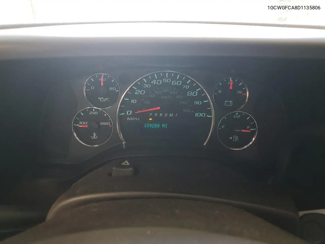 2013 Chevrolet Express G2500 VIN: 1GCWGFCA8D1135806 Lot: 62825265